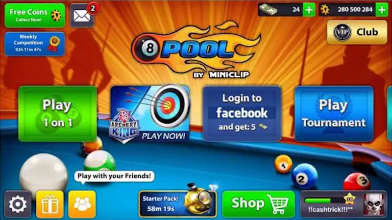 download do jogo 8 ball pool dinheiro infinito